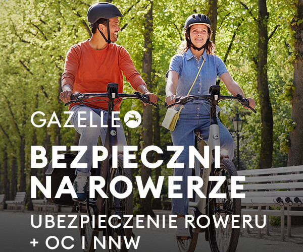 Gazelle Bezpieczni na rowerze - Ubezpieczenie roweru + OC i NNW