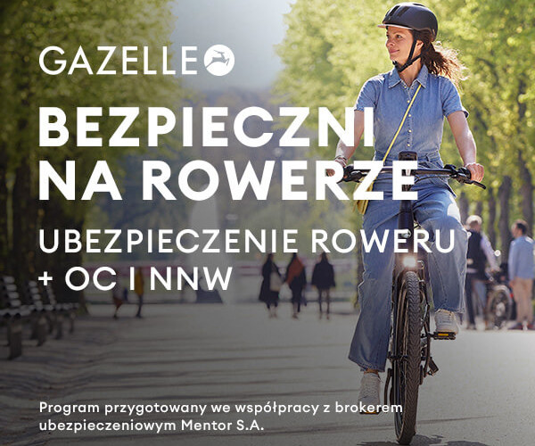 Gazelle Bezpieczni na rowerze - Ubezpieczenie roweru + OC i NNW