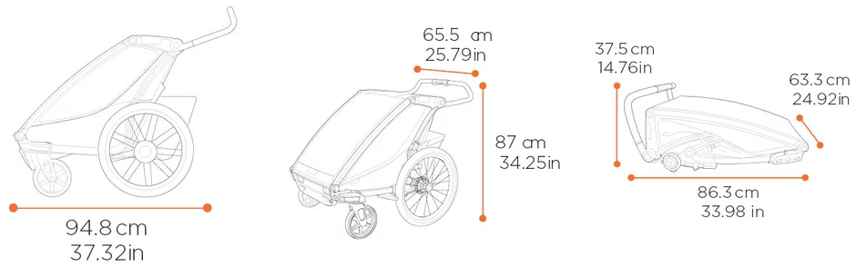 Przyczepka rowerowa Thule Chariot Sport 2 G3