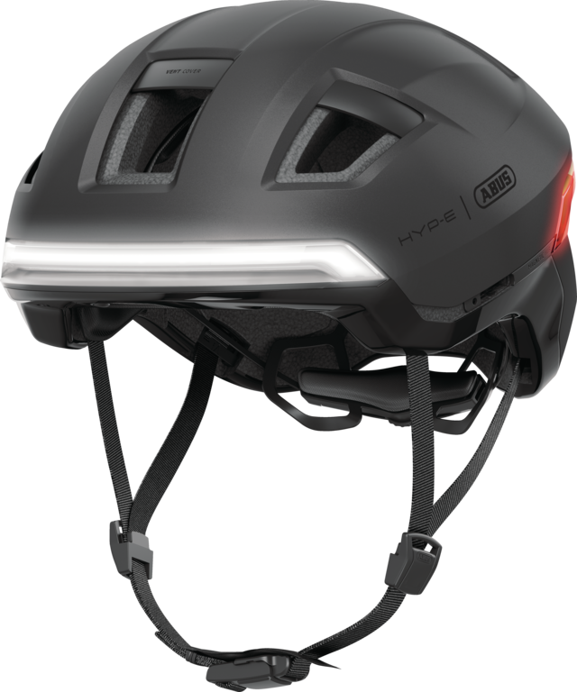 Kask rowerowy z kierunkowskazami Abus Hyp-E Volcano Titan