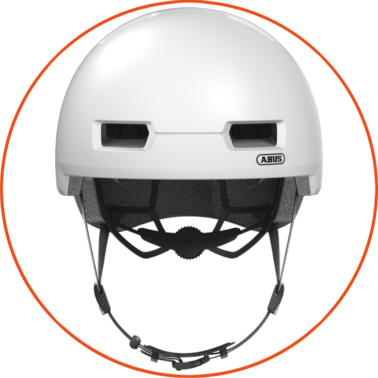 Kask rowerowy Abus Skurb Pearl White