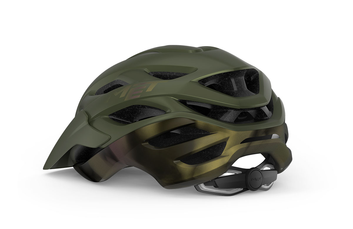 Kask rowerowy MET Veleno Olive Iridescent