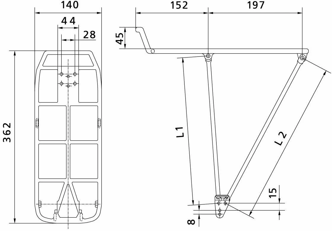 Bagażnik rowerowy PLETSCHER MTB Quick Rack