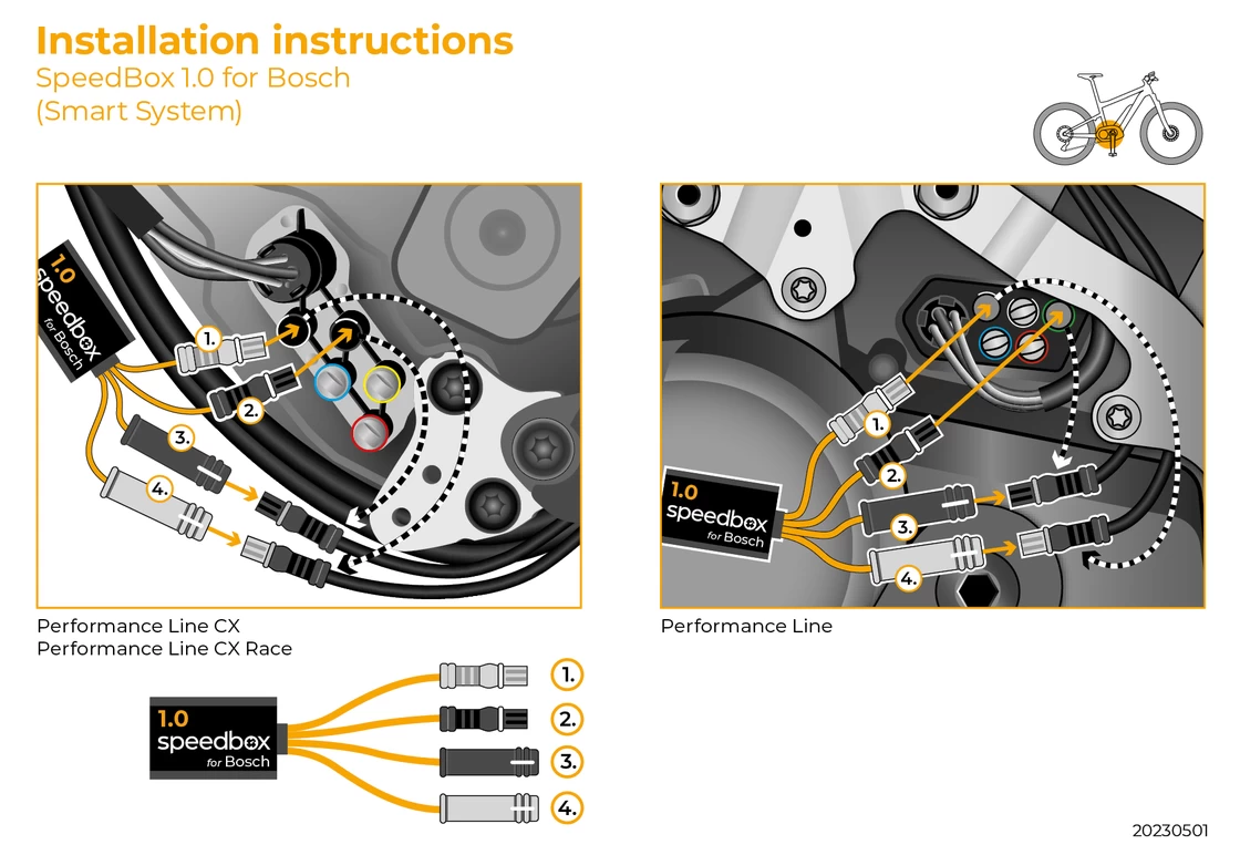 Chip tuning Bosch (Smart System) E-bike SpeedBox 1.0