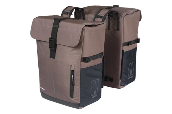 Dwustronna sakwa rowerowa Basil 30L Brown