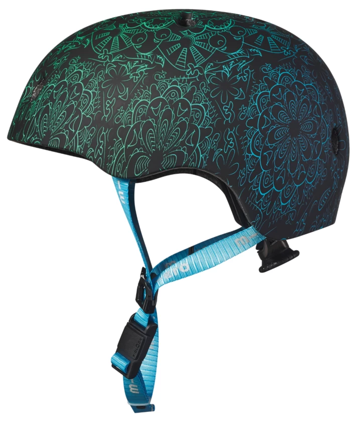 Dziecięcy kask na hulajnogę Micro Mandala Green/Blue