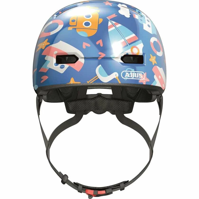 Dziecięcy kask rowerowy Abus Skurb Kid Blue Sailor