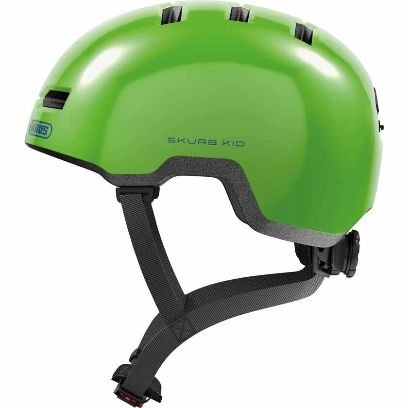 Dziecięcy kask rowerowy Abus Skurb Kid Shiny Green