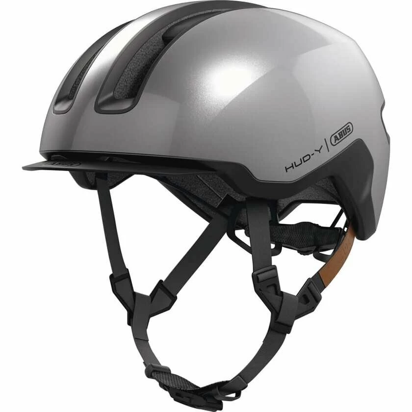 Kask rowerowy Abus HUD-Y Gleam Silver