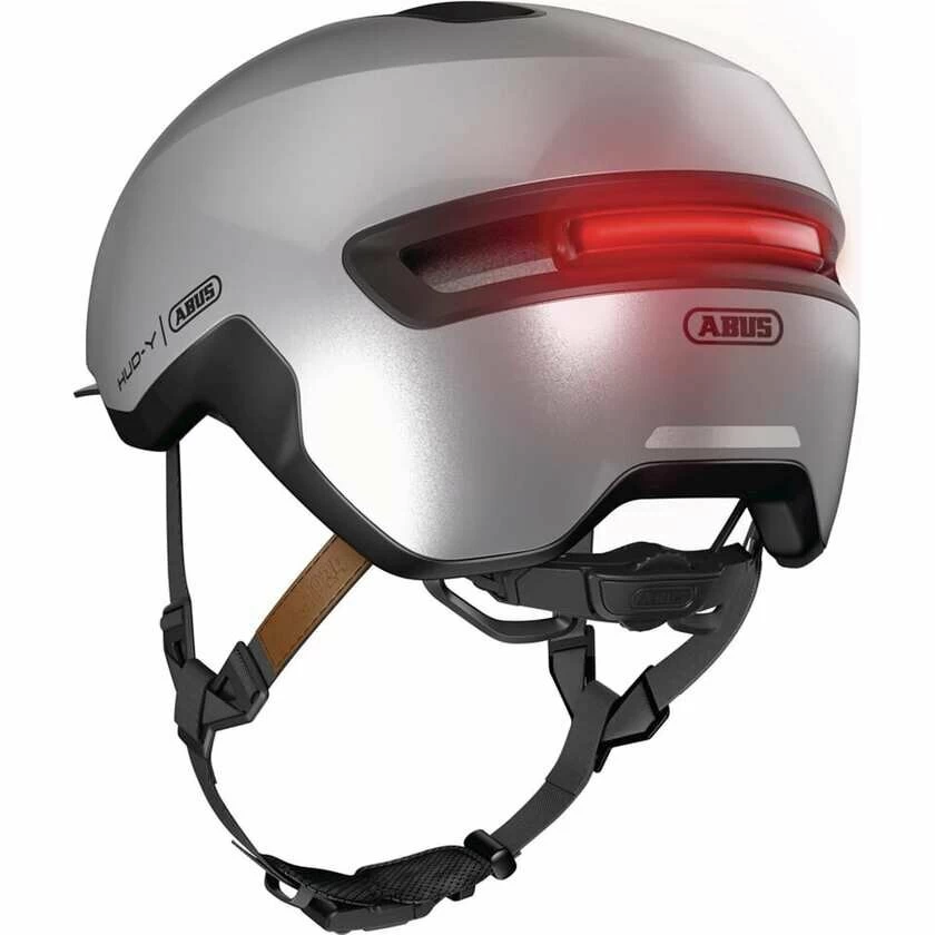 Kask rowerowy Abus HUD-Y Gleam Silver