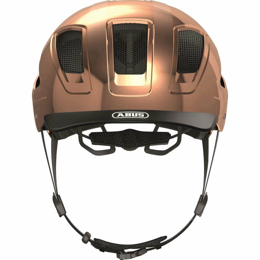 Kask rowerowy ABUS Hyban 2.0 Chrome Rose