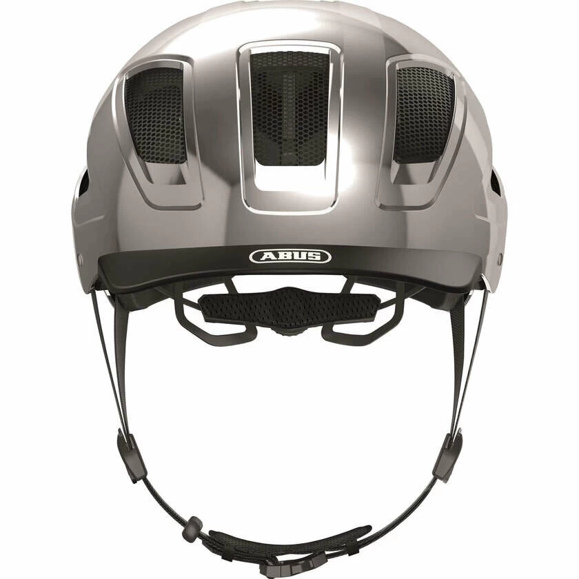 Kask rowerowy ABUS Hyban 2.0 Chrome Silver 