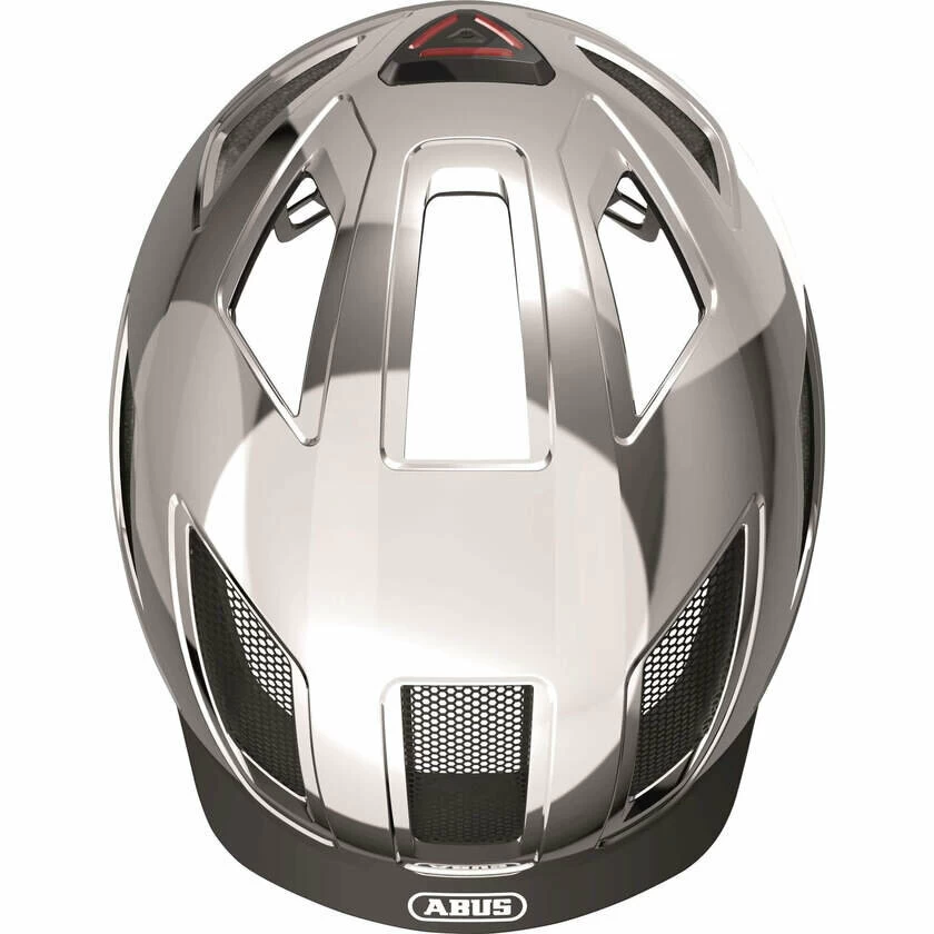 Kask rowerowy ABUS Hyban 2.0 Chrome Silver 