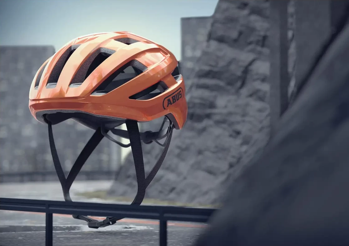 Kask rowerowy Abus PowerDome Goldfish Orange