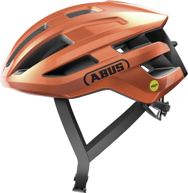 Kask rowerowy Abus PowerDome MIPS Goldfish Orange