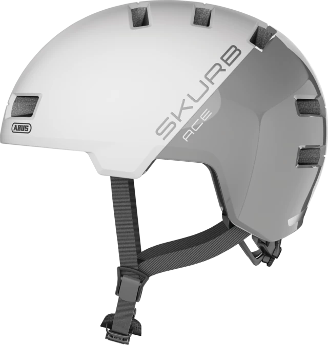 Kask rowerowy Abus Skurb ACE Silver White