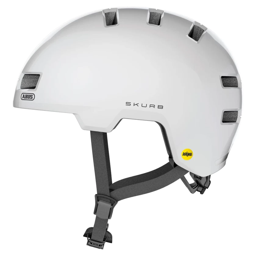 Kask rowerowy Abus Skurb MIPS Polar White