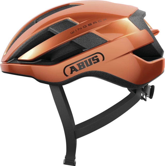 Kask rowerowy Abus WingBack Goldfish Orange