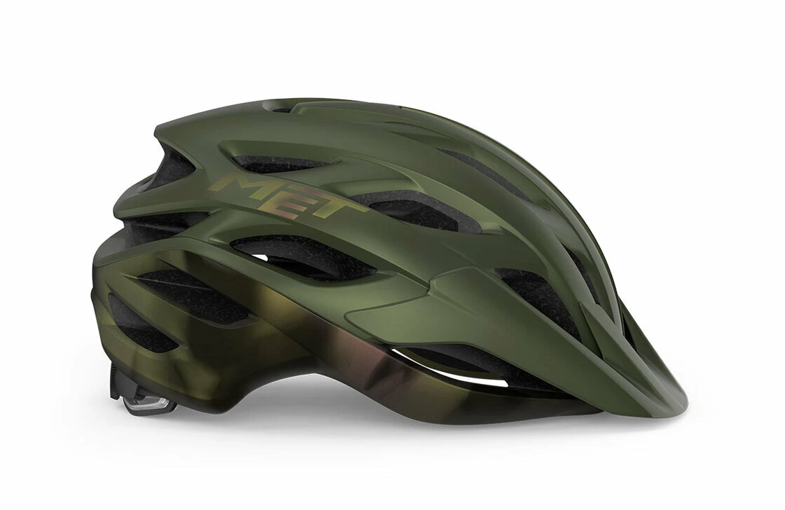 Kask rowerowy MET Veleno Olive Iridescent