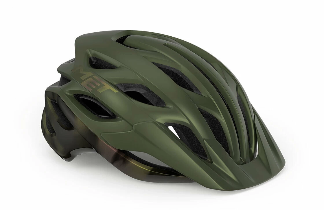 Kask rowerowy MET Veleno Olive Iridescent