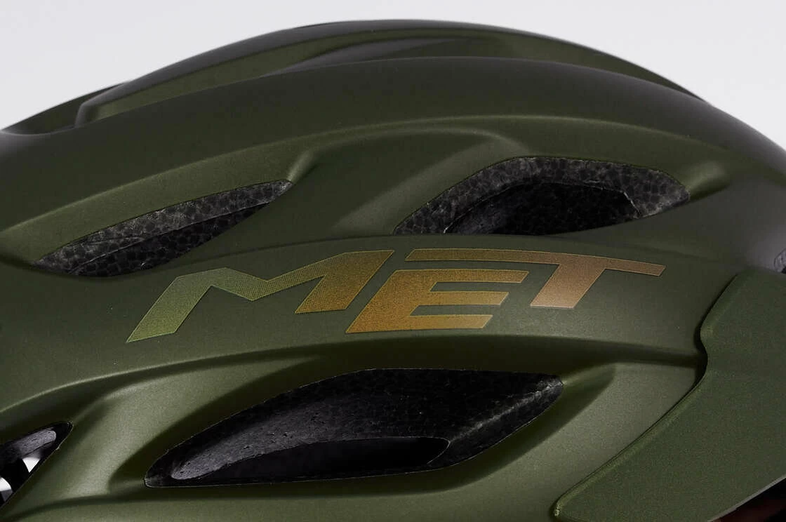 Kask rowerowy MET Veleno Olive Iridescent