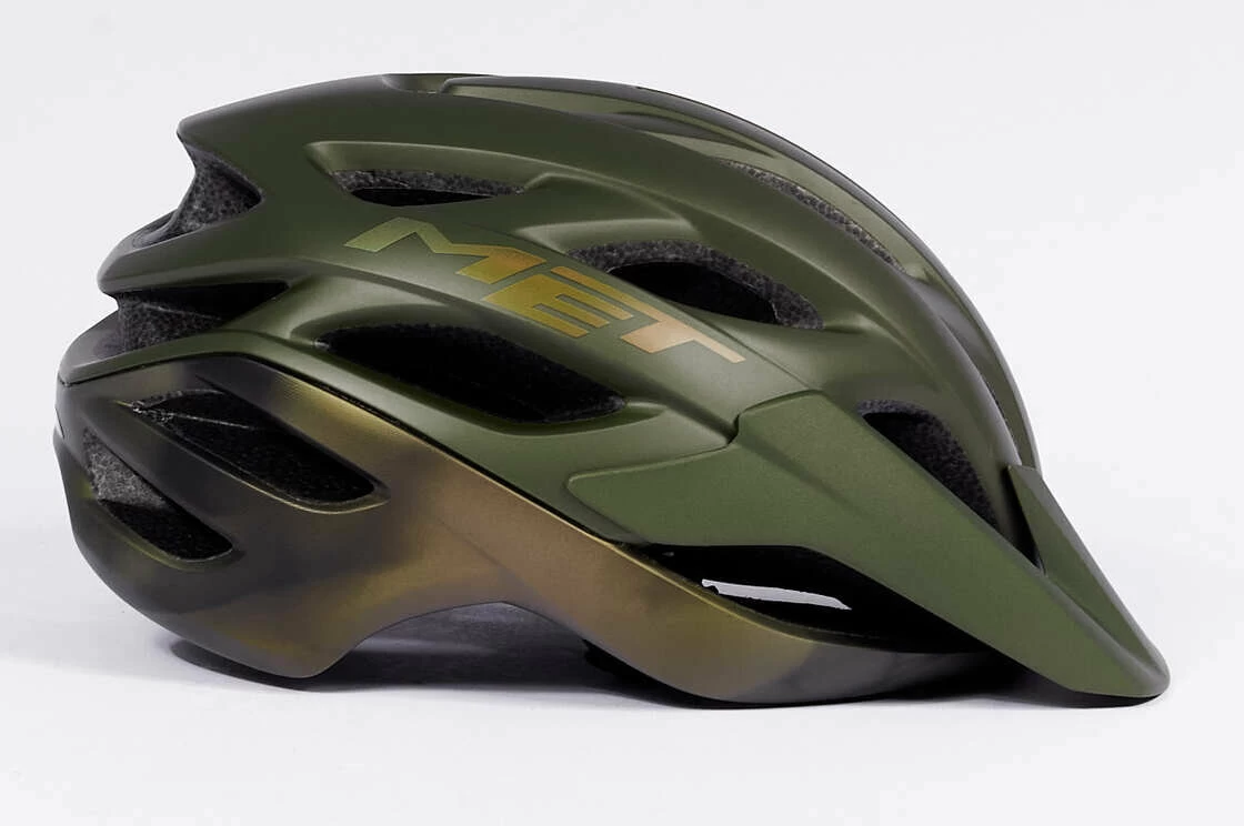 Kask rowerowy MET Veleno Olive Iridescent