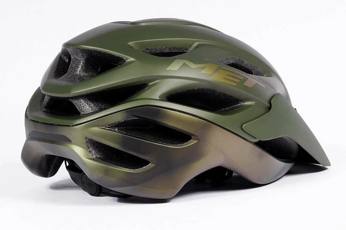 Kask rowerowy MET Veleno Olive Iridescent