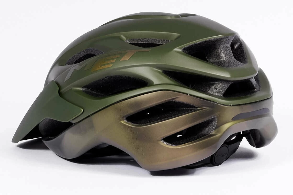 Kask rowerowy MET Veleno Olive Iridescent