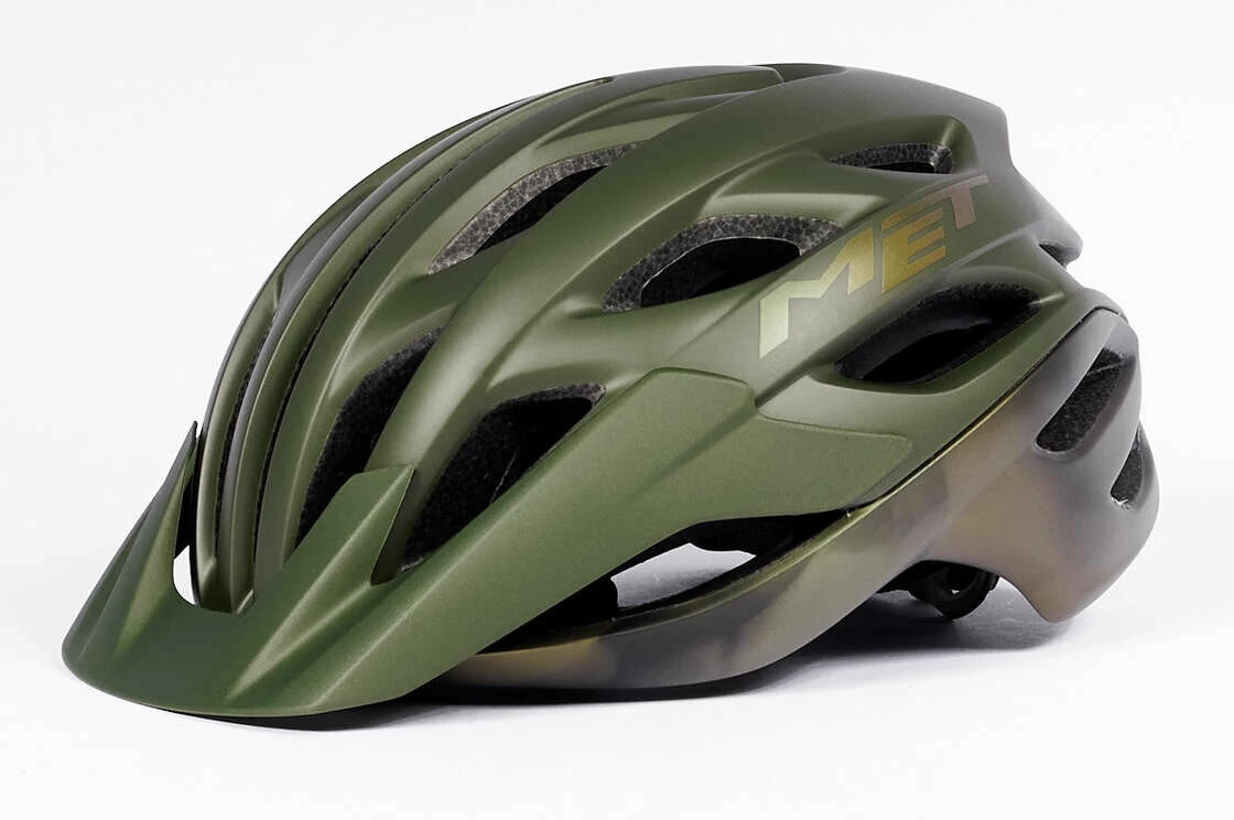 Kask rowerowy MET Veleno Olive Iridescent