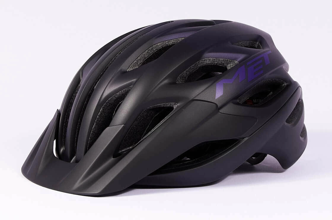 Kask rowerowy MET Veleno Purple Rozmiar M: 56-58 cm