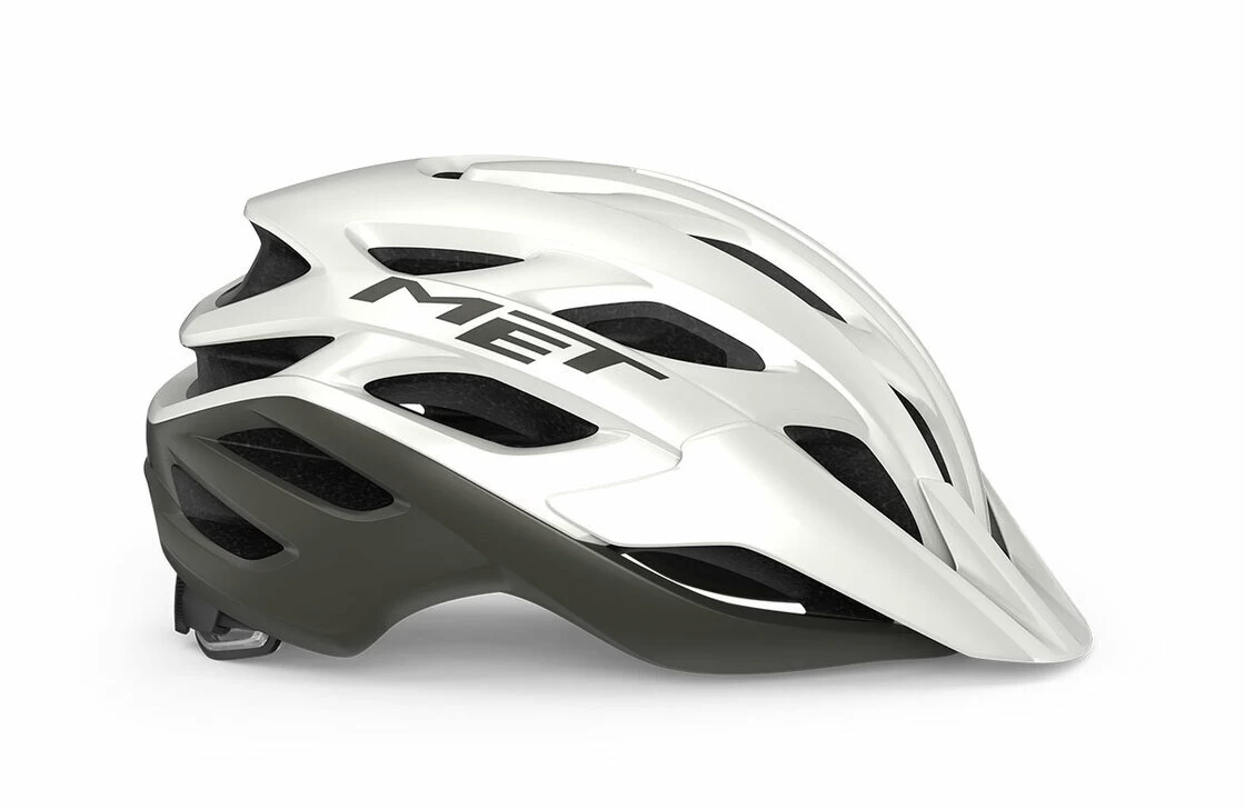 Kask rowerowy MET Veleno White Grey S