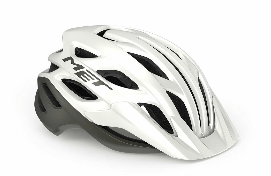 Kask rowerowy MET Veleno White Grey S