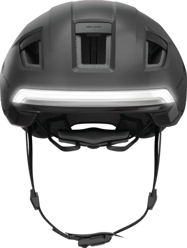 Kask rowerowy z kierunkowskazami Abus Hyp-E Volcano Titan