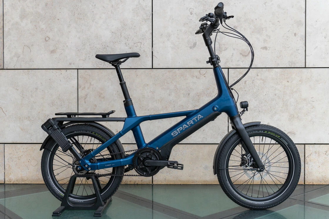 Kompaktowy rower elektryczny na pasku Sparta S-Compact Bes3 Smart 500Wh 20" Navy Blue Mat
