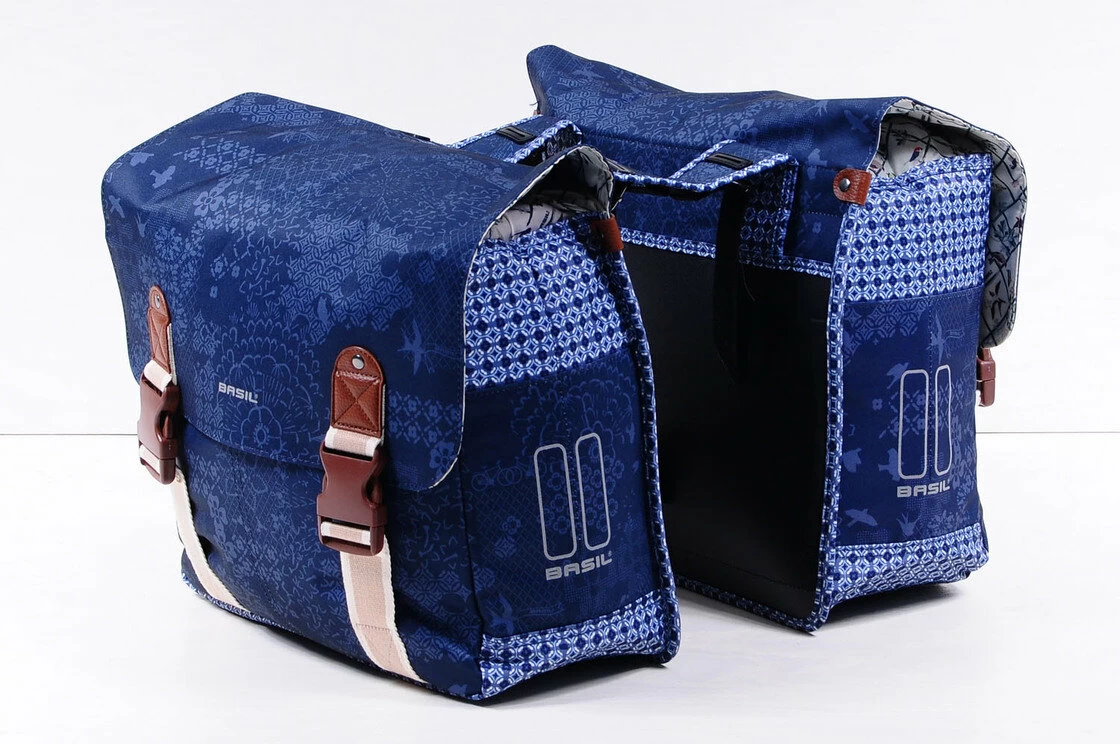 Podwójna sakwa rowerowa Basil Boheme  Indigo Blue