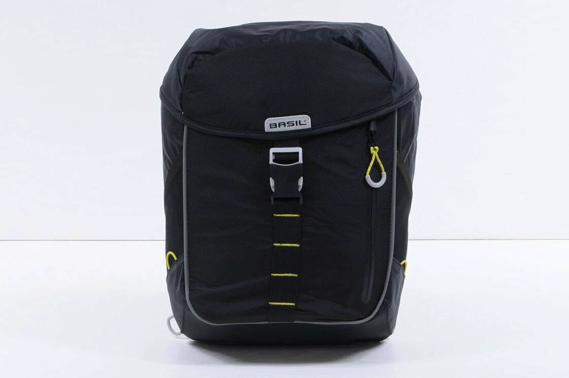 Pojedyncza sakwa rowerowa Basil Miles Daypack  Black / lime