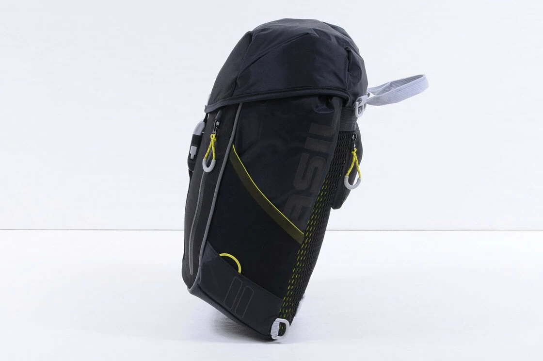 Pojedyncza sakwa rowerowa Basil Miles Daypack  Black / lime