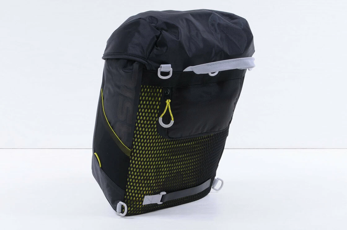 Pojedyncza sakwa rowerowa Basil Miles Daypack  Black / lime