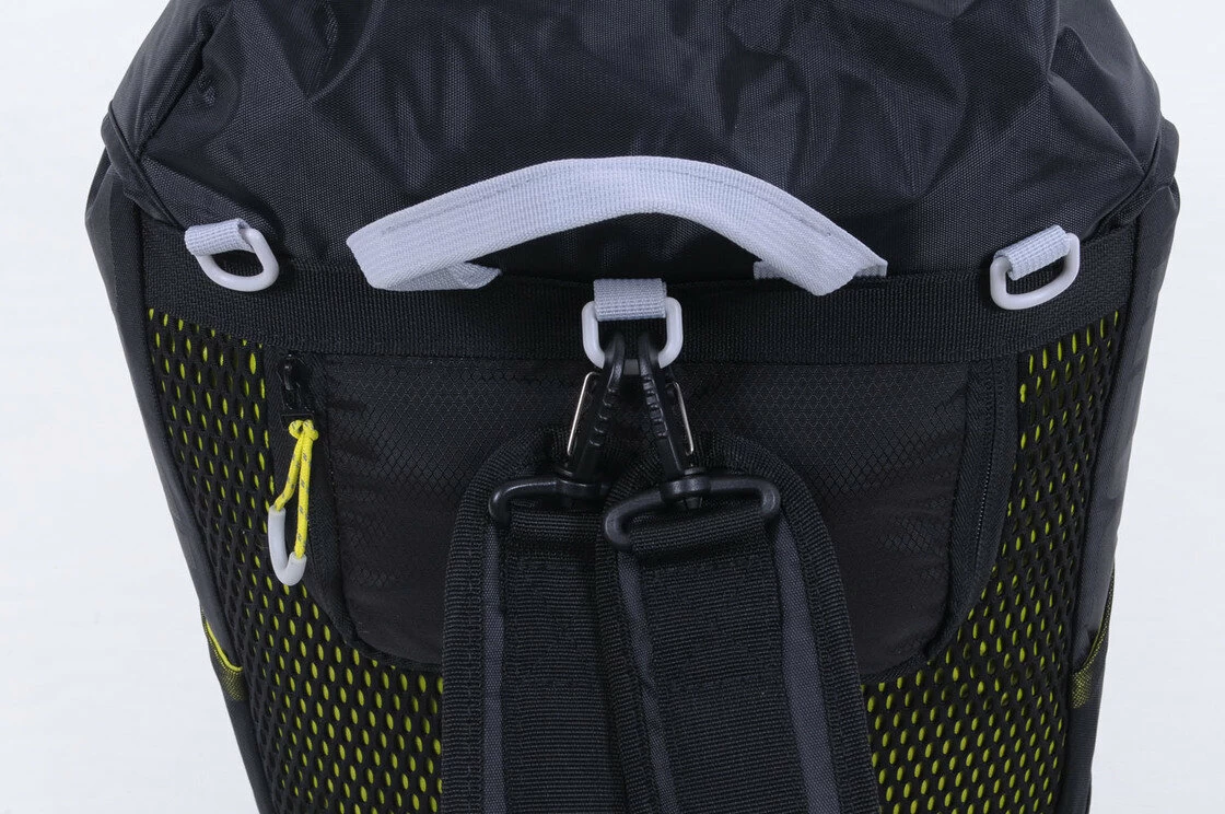 Pojedyncza sakwa rowerowa Basil Miles Daypack  Black / lime