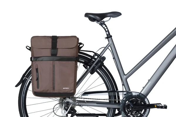 Pojedyncza sakwa rowerowa Basil Move MIK SIDE 15L Brown