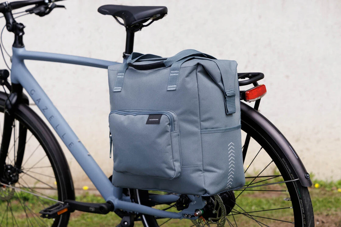 Pojedyncza sakwa rowerowa New Looxs Camella Tulum 26L Grey/Green