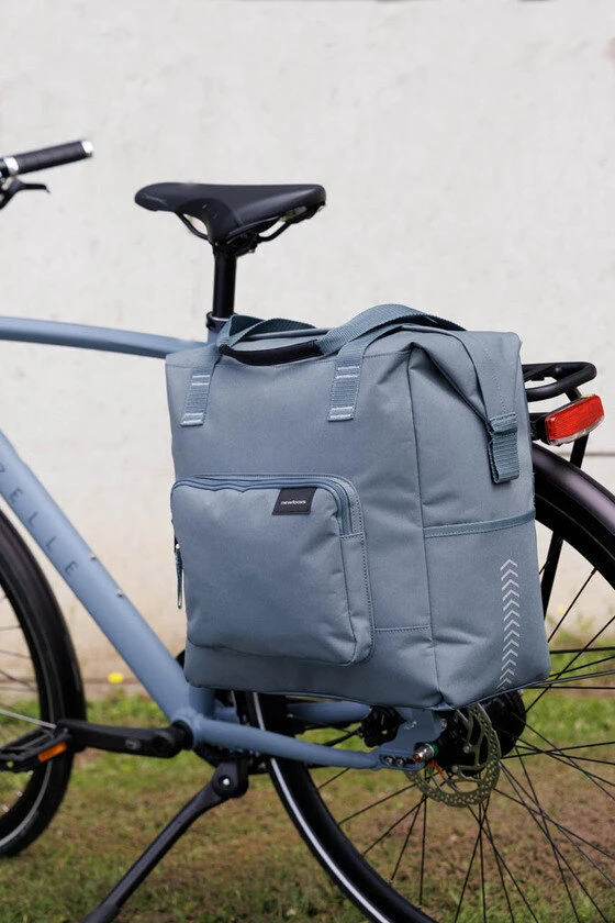 Pojedyncza sakwa rowerowa New Looxs Camella Tulum 26L Grey/Green