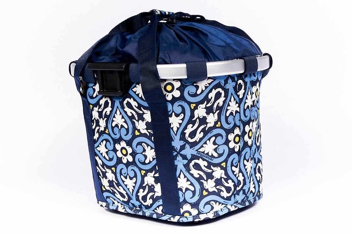 Składany koszyk rowerowy KlickFix Bike Basket Floral 