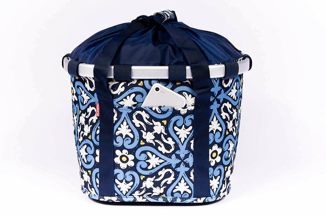 Składany koszyk rowerowy KlickFix Bike Basket Floral 