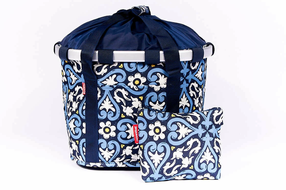 Składany koszyk rowerowy KlickFix Bike Basket Floral 