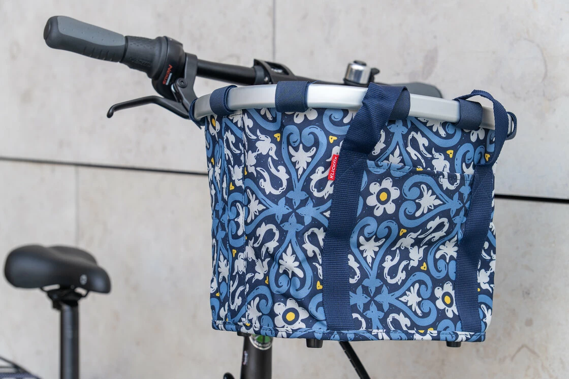 Składany koszyk rowerowy KlickFix Bike Basket Floral 