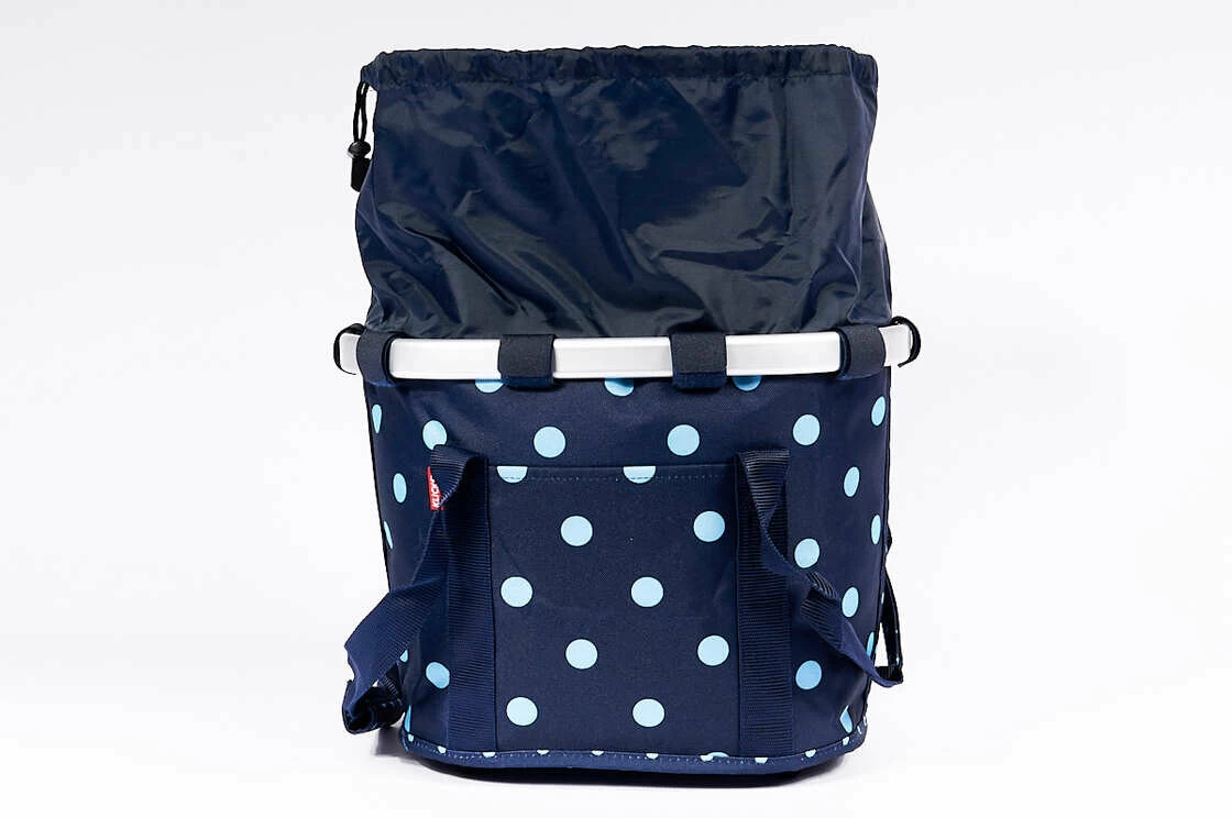 Składany koszyk rowerowy KlickFix Bike Basket Mixed Dots Blue