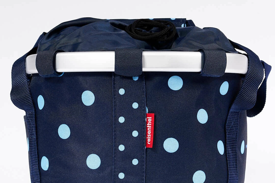 Składany koszyk rowerowy KlickFix Bike Basket Mixed Dots Blue