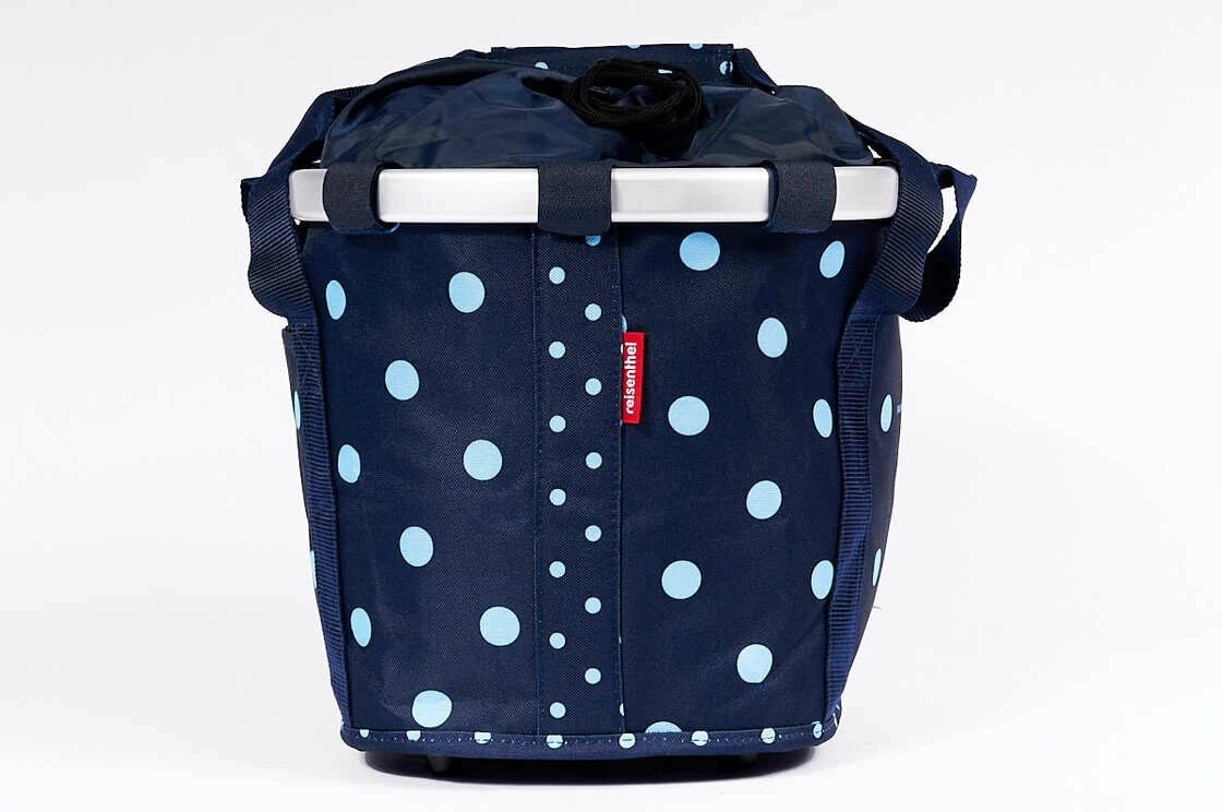 Składany koszyk rowerowy KlickFix Bike Basket Mixed Dots Blue