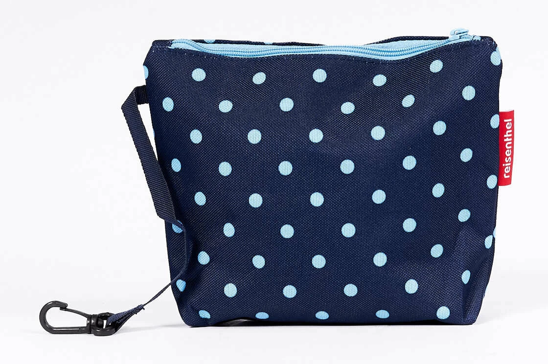 Składany koszyk rowerowy KlickFix Bike Basket Mixed Dots Blue